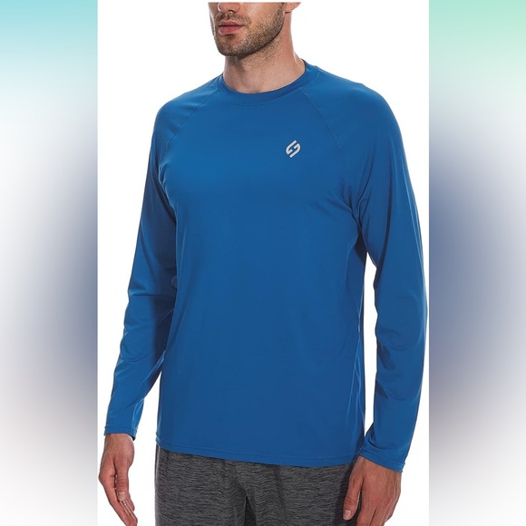 Hodo Sports Royal Blue Swim Shirts Long Sleeve Rashguard - Picture 2 of 7